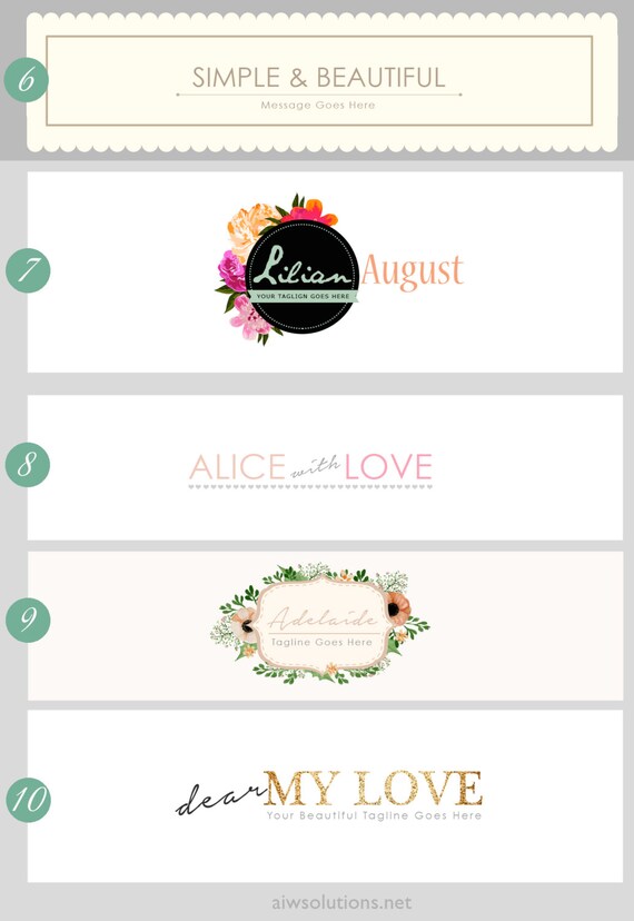 New Etsy Shop Banner Custom Banner Blogger Header Etsy