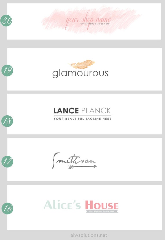 New Etsy Shop Banner Custom Banner Blogger Header Etsy