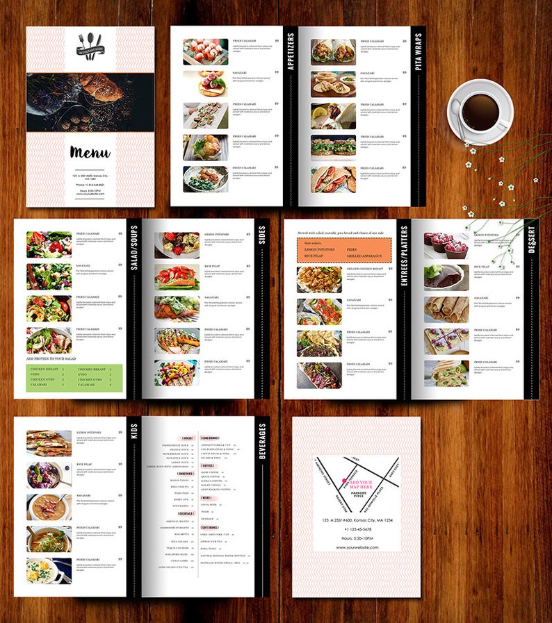 american menu restaurant, Cafe Menus, Cocktail Menu, food and dink menu template, Food Menu, Food Menu bar, French menu restaurant image 3