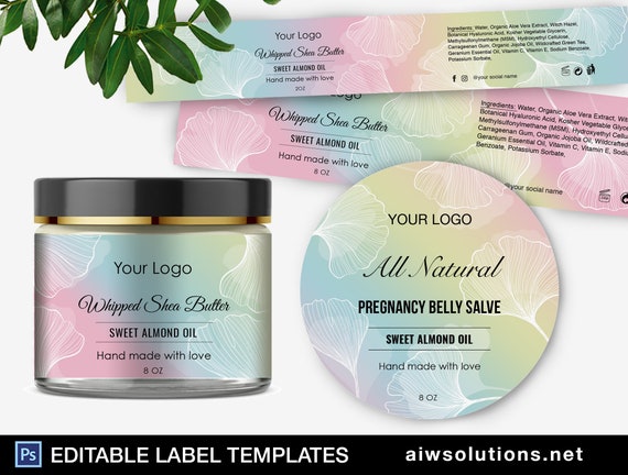 Circle Label Skincare Label Hair Cream Label Scrubs & Bath ...