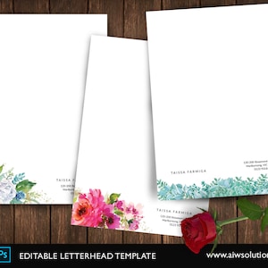 Membrete para uñas y spa, Papelería de negocios, membrete creativo de minimalismo, membrete floral de eucalipto, plantilla de membrete excelente