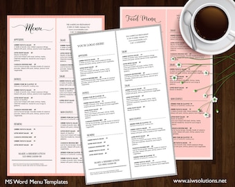 Canva Food Menu , Printable Restaurant Menu Template, Wedding Menu Template, Food Menu Template,DIY bar menu template ,bar menu templates