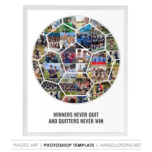 Soccer Ball Photo Collage, Custom Soccer Collage, Personalized Soccer Art, Soccer  Collage, soccer coach gift, soccer player gift