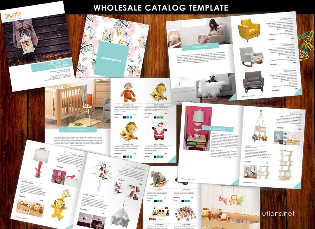 Wholesale Product Catalog Template, Jewellery Catalogue Template