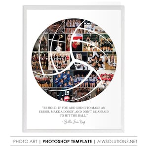 Plantilla de collage de voleibol editable, collage de fotos deportivas, fotomontaje de voleibol, equipo de voleibol, collage de recuerdos de voleibol