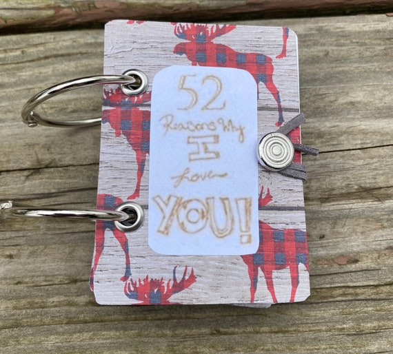 52 Reasons I Love You Playing Deck Of Cards Book Valentines Etsy