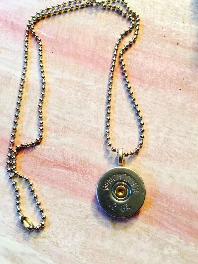 Shotgun shell necklace 12 gauge shells mens gifts womens Etsy