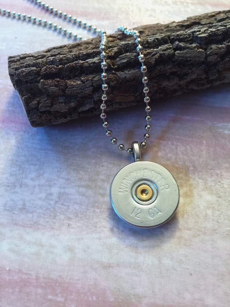 Shotgun shell necklace 12 gauge shells mens gifts womens Etsy