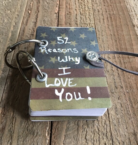 52 Reasons I Love You American Flag Deck Of Cards Book Etsy