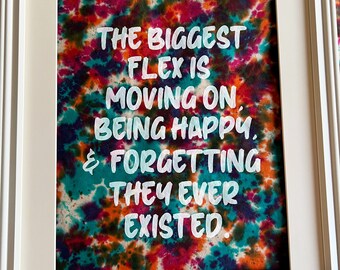 The biggest flex- glass framed 11 by 14 screenprint