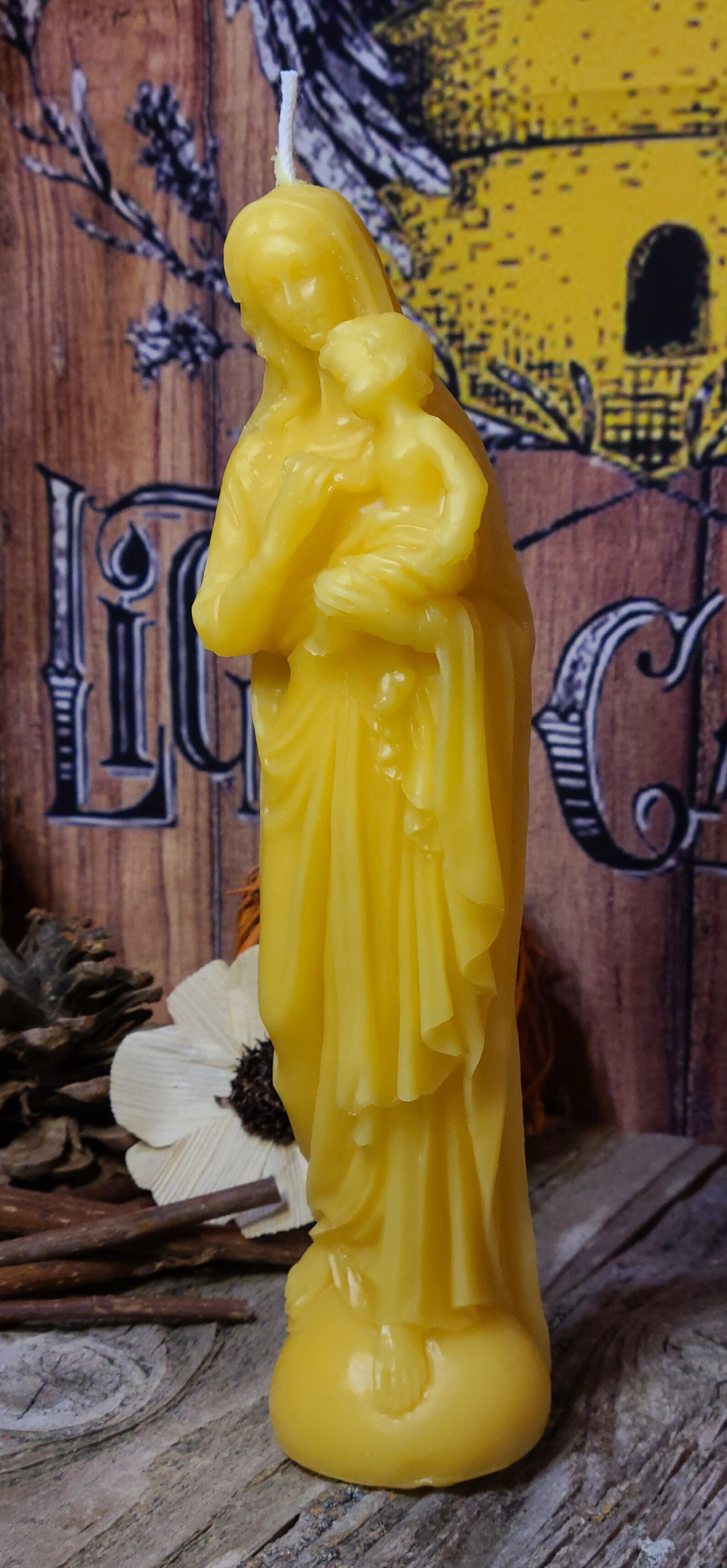 Virgin Mary Candle Holy Child Religious GiftChristian Etsy