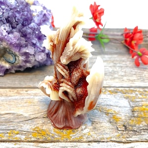 Dragon on Tree Beeswax Candle - Spirit Animal Guide Candle, Wicca Candle, Gothic Candle, Prosperity Candle, Altar Candle,Unique Candles Gift