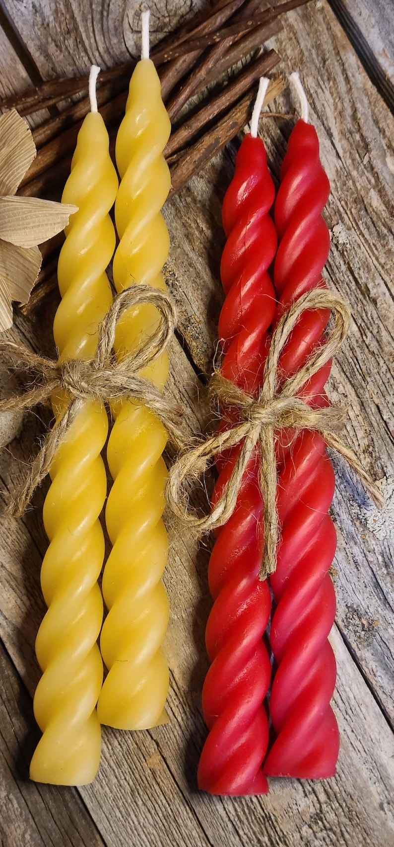 Spiral Taper Candles Tapered Candles Long Candles Twisted Etsy
