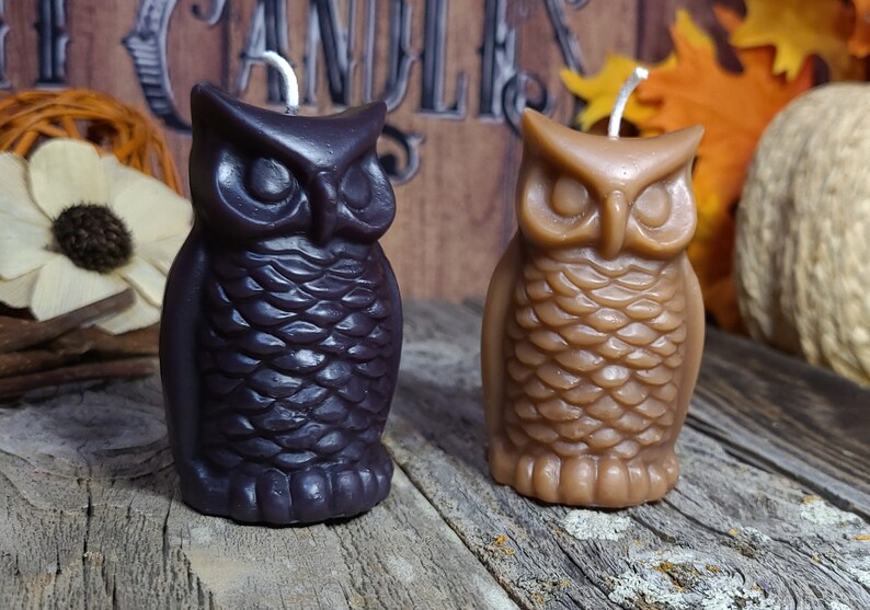 Eule Kerzen handgemachte Kerzen natürliche Kerzen Etsy