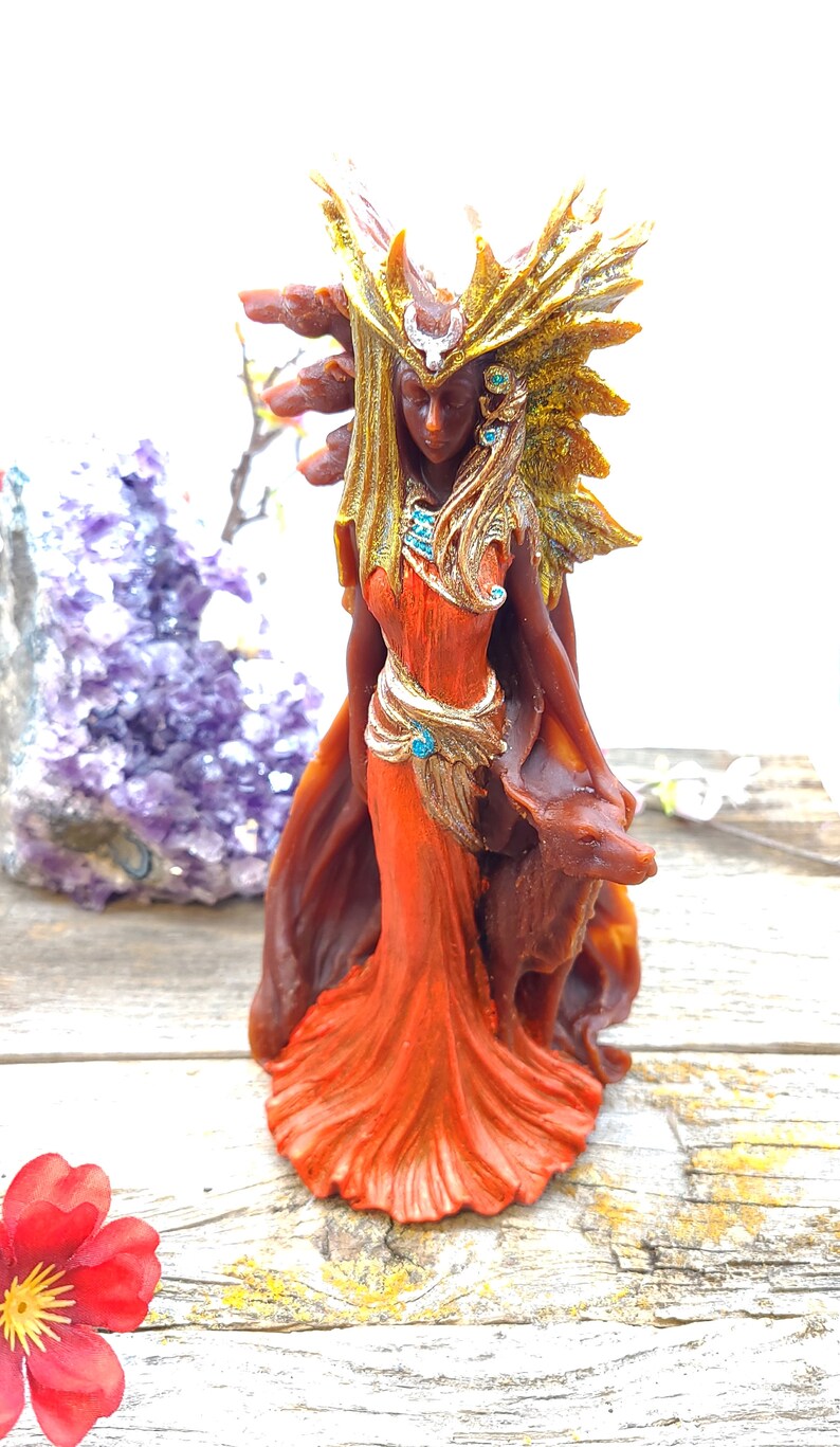 Goddess Hecate Candle Goddess of Magic Beeswax Candle Three Etsy