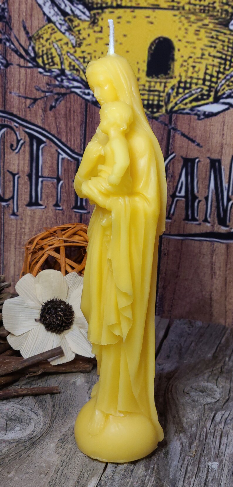 Virgin Mary Candle Holy Child Religious GiftChristian Etsy
