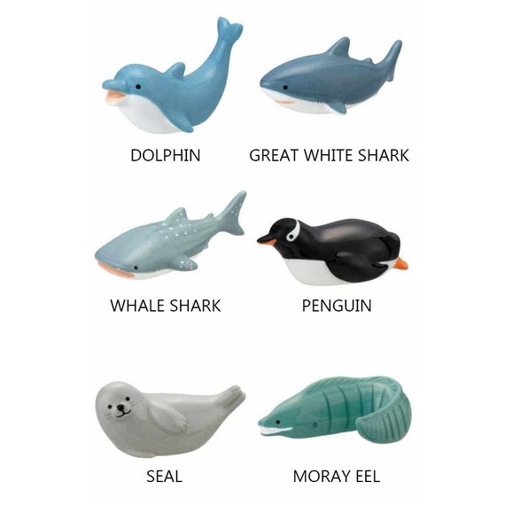 海の生き物の箸置き各種：イルカ/サメ/ペンギン/アザラシ/ウツボI