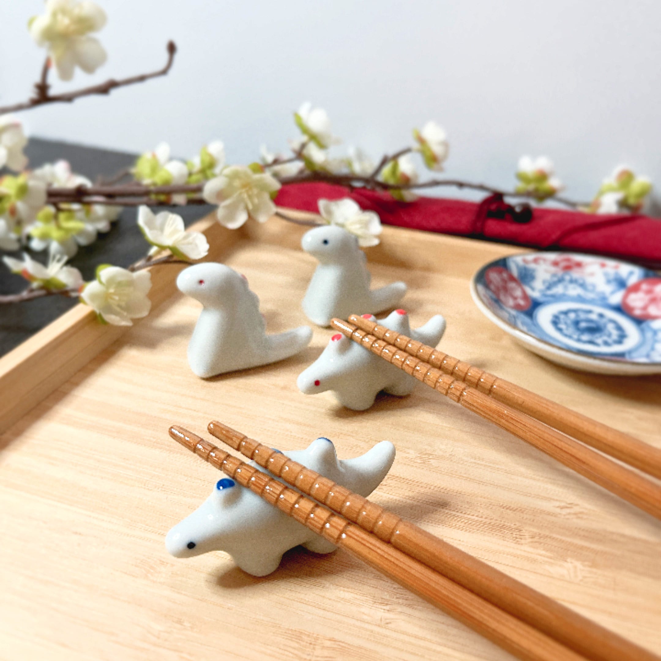 非売品 未使用品 ローリーロドキン 箸置き chopstick rest Dinosaur Chopstick Rests: Cutlery Rests, Brush Holder, Pen Rest