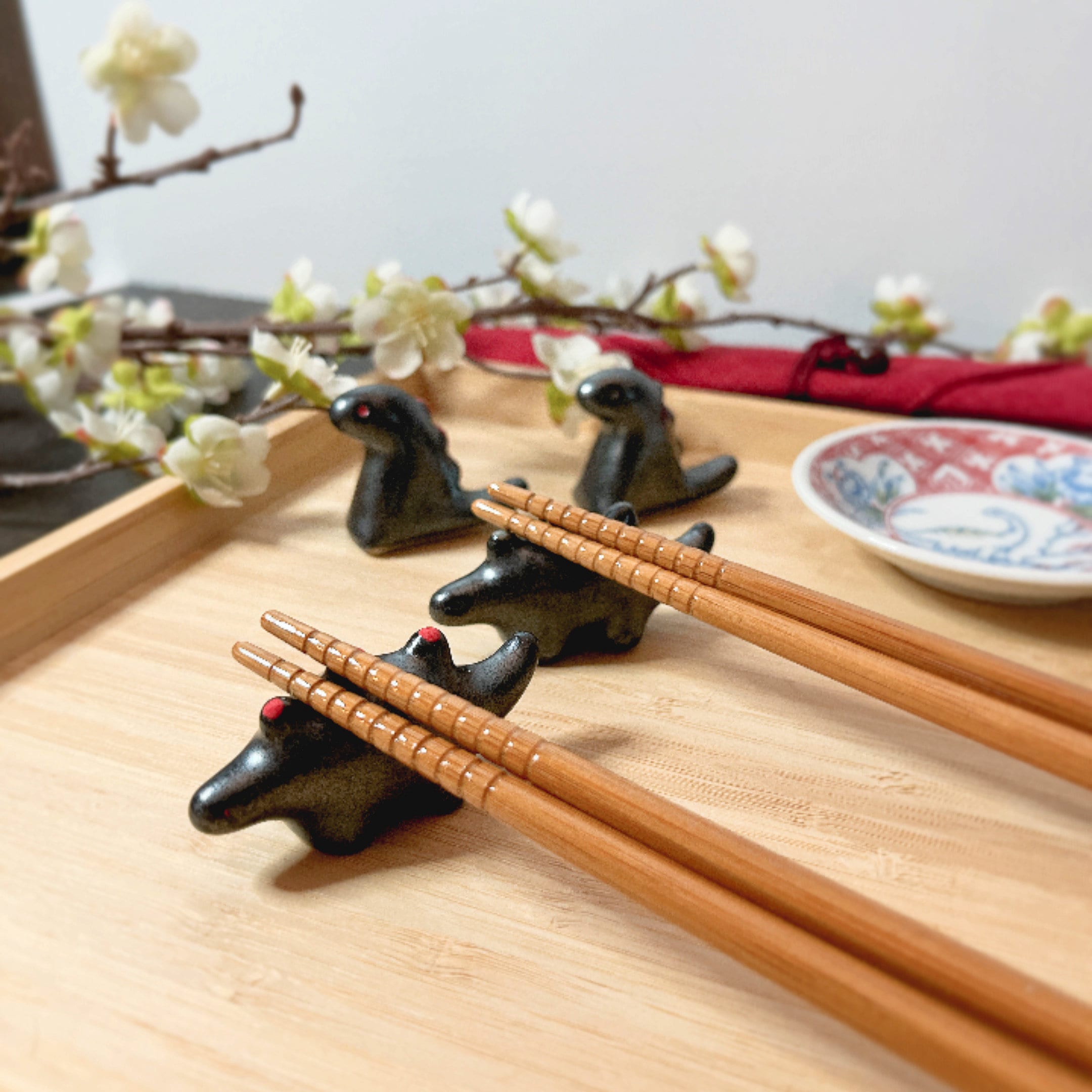 6St Essstäbchen-Zubehör Essstäbchenhalter Aus Ke Produktbild-Vorschau 14