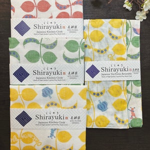 Shirayuki, Japanese Soft, Absorbent, Quick-Dry Kitchen Cloth/Reversible Tea Towel: "Jack and the Beanstalk" for Dish Wipe, Hand Towel etc.