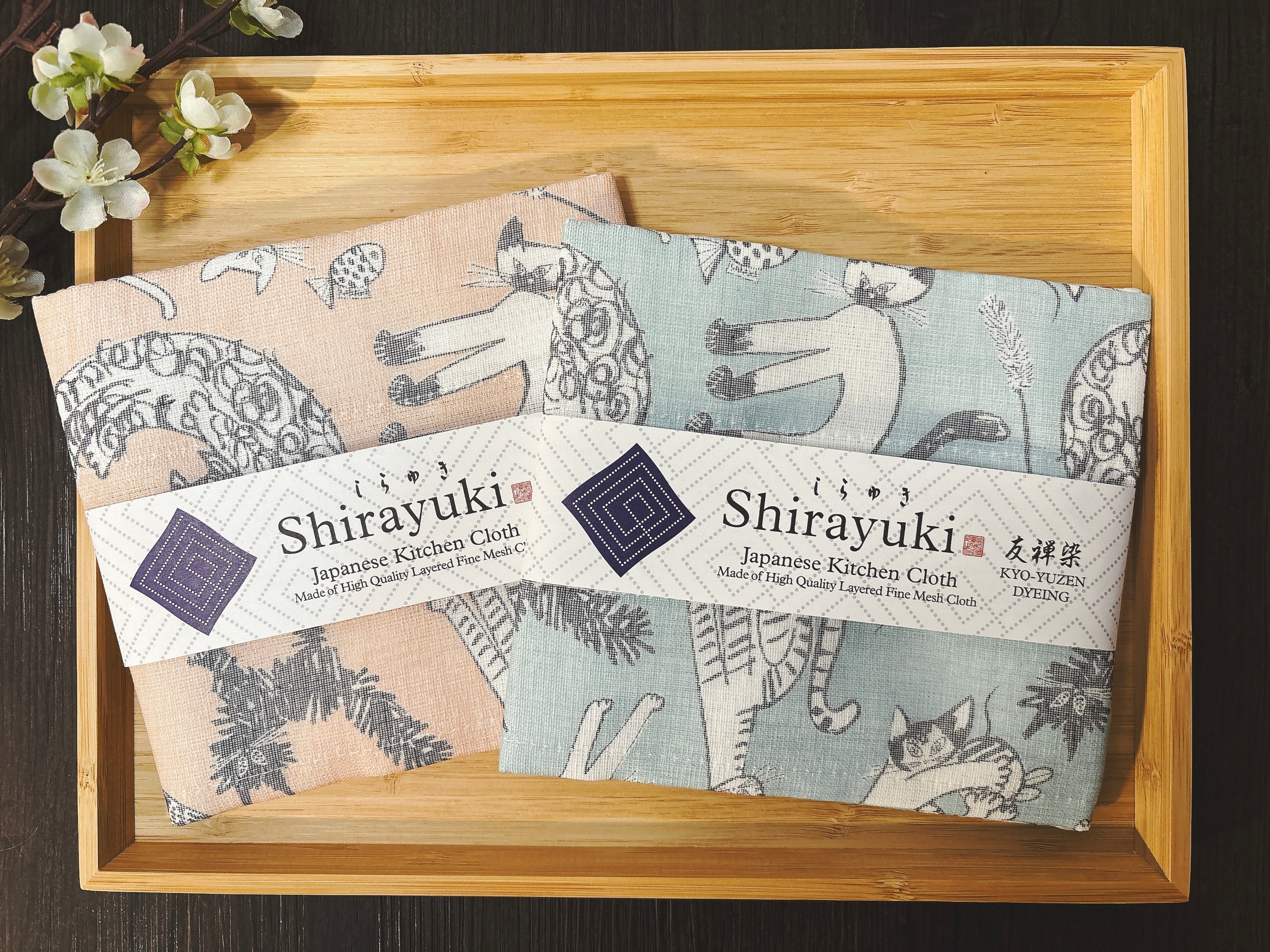 LAID タオル&CDまとめ売り　RYO JUNICHIRO KING Shirayuki, Japanese Soft, Absorbent, Quick-dry Kitchen Cloth