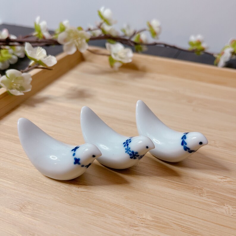 SkySpirals Bird Ceramic Chopstick Rest