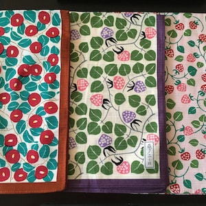 19" Yumeji Takehisa Furoshiki: fragole, piccola camelia, tessuto giapponese riutilizzabile per confezioni regalo I tessuto di cotone floreale riutilizzabile