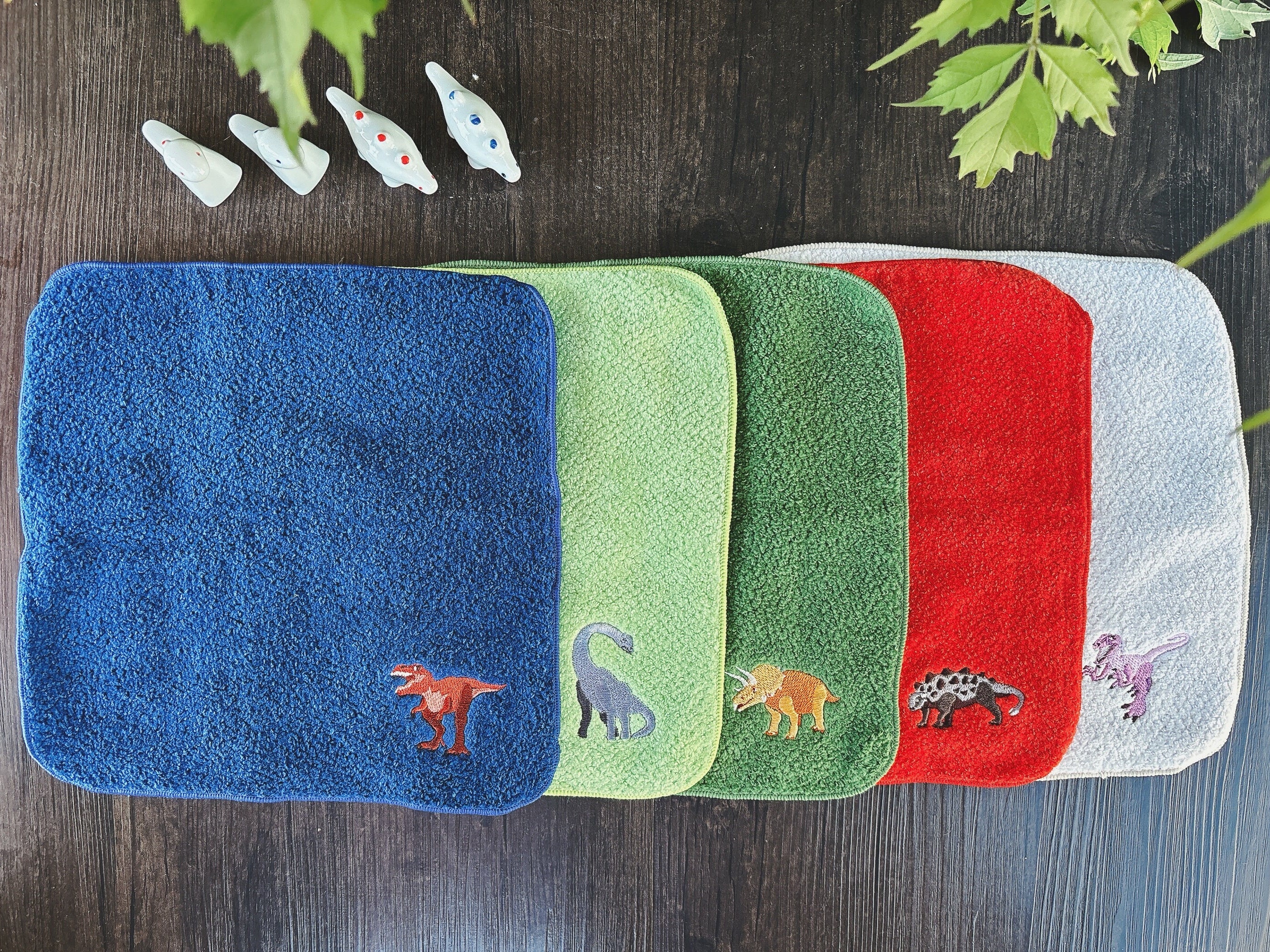 Imabari Towel Handkerchief High quality Japanese Mini Towel With Embroidery Dinosaur Set Gift for Baby and Adult Etsy