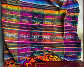 Preciosa nueva hamaca étnica bordada de México, Guatemala, grande, doble• Artesanal