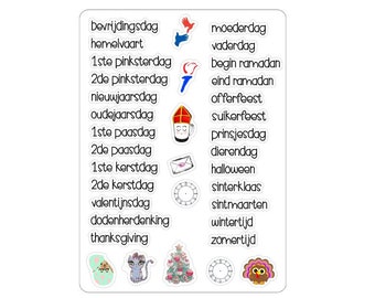 LovedbyGaby stickers &quot;holidays and school holidays&quot;
