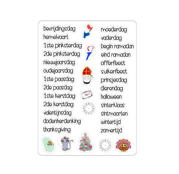 LovedbyGaby stickers "holidays and school holidays"