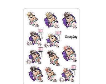 LovedbyGaby stickers "stay at home"