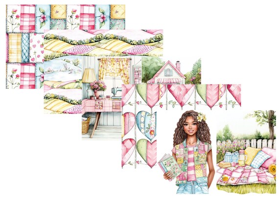 LovedbyGaby A4 journal paper set Patchwork