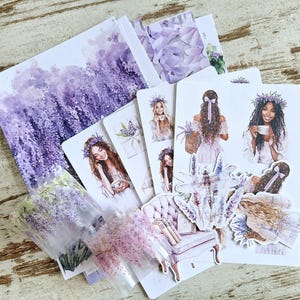 Set di carta per diario LovedbyGaby A5 Glicine