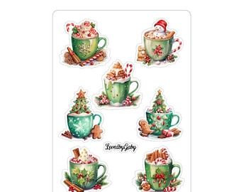 LovedbyGaby stickers "Christmas hot drinks"