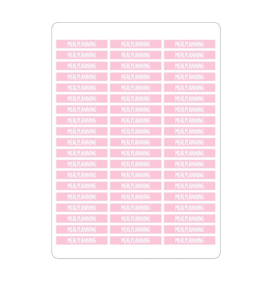Header stickers for the HP and Mascha planners