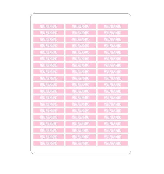 Header stickers for the HP and Mascha planners