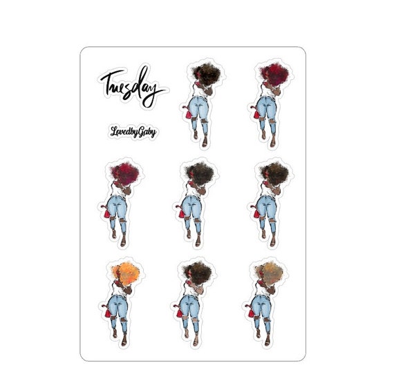 LovedbyGaby stickers "Tuesday girl"