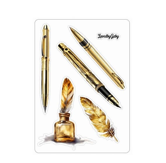 LovedbyGaby stickers Fountain pens