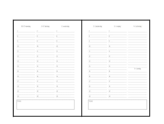 2025 LovedbyGaby A5 inserts 1W2P vertical hourly