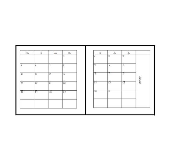 2026 Pocket wide monthly
