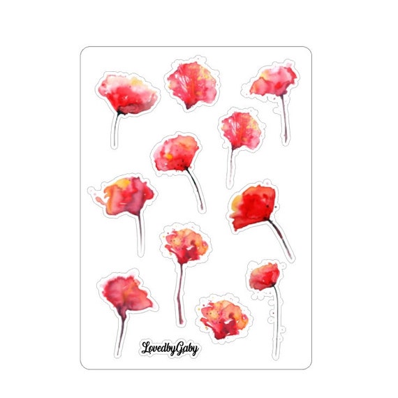 LovedbyGaby stickers Poppies