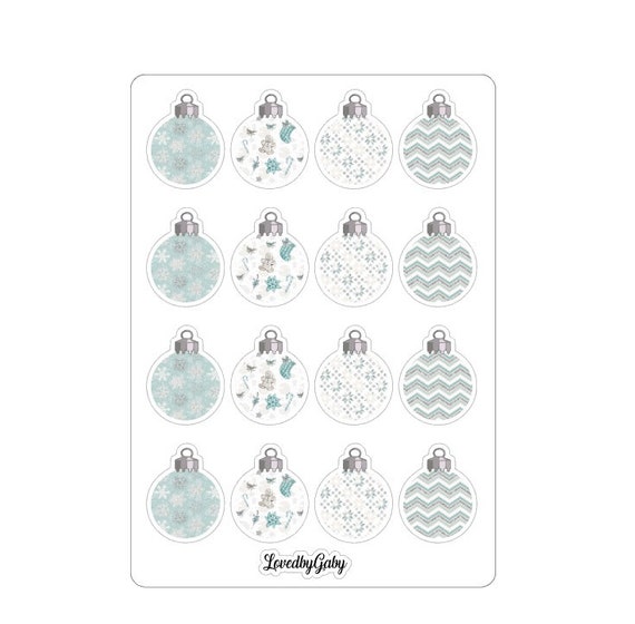 LovedbyGaby stickers christmas ornaments