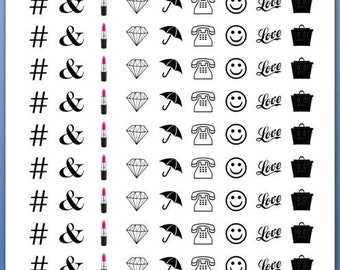 117 planner sticker activity, modern, bujo numbers