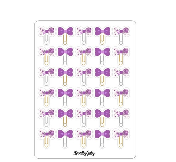 LovedbyGaby stickes "bow clips"