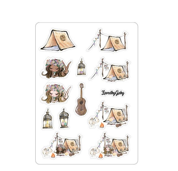 LovedbyGaby stickers "camping spirit"