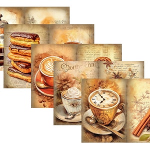 LovedbyGaby A4 journalpaper set "Coffee time"