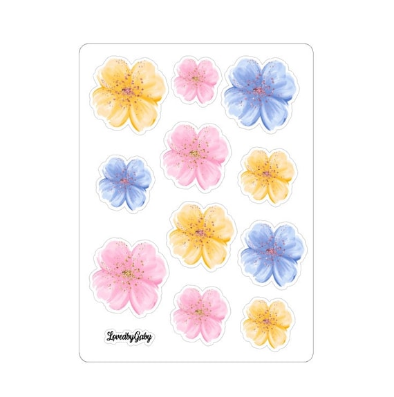 LovedbyGaby washi stickers floral