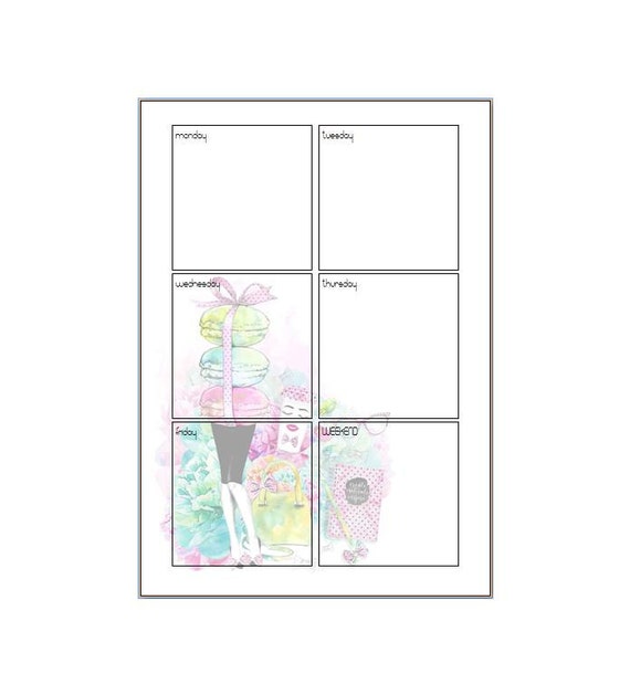 A5 Weekly notepad