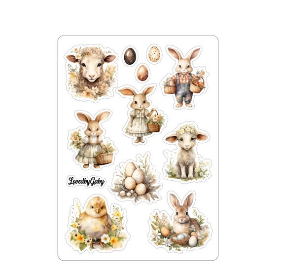 LovedbyGaby stickers Rustic easter